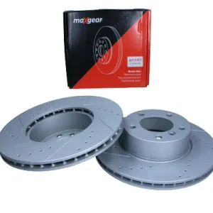 Autentyczny MAXGEAR Tarcza Hamulcowa BMW Przód E90 05- 318-325 19-1321SPORT 300X24 Nawiercana i Nacinana, Z Powłoką Antykorozyjną